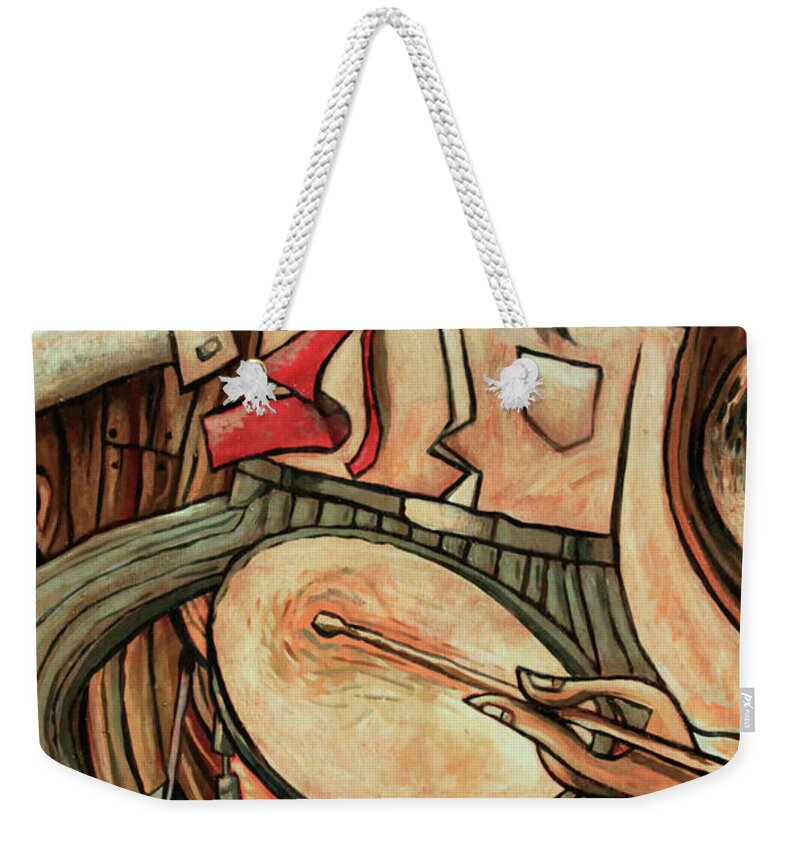 Buddy Rich Weekender Tote Bag featuring the painting That's Rich by Sean Hagan