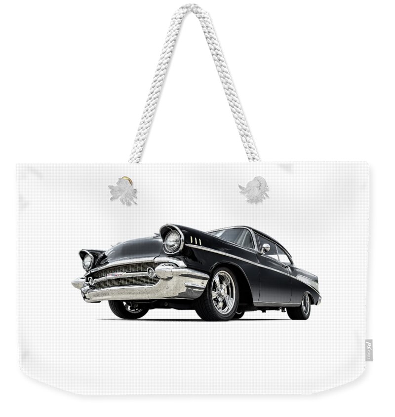57 Chevy Weekender Tote Bag featuring the digital art The 57 Chevy by Douglas Pittman