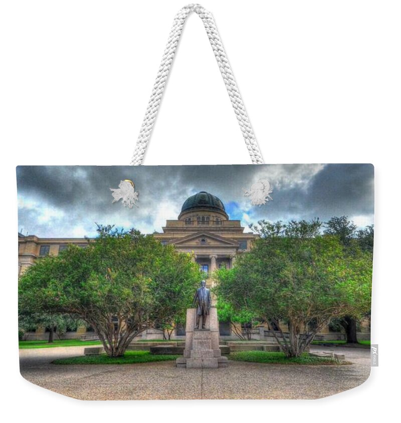 Academic Building Weekender Tote Bag featuring the photograph The Academic Building by David Morefield