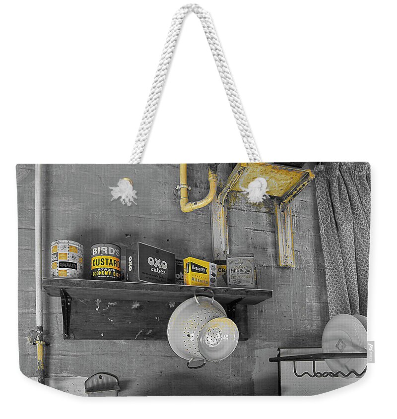 The Art Of Welfare Weekender Tote Bag featuring the photograph The Art of Welfare. Kitchen for all. by Elena Perelman