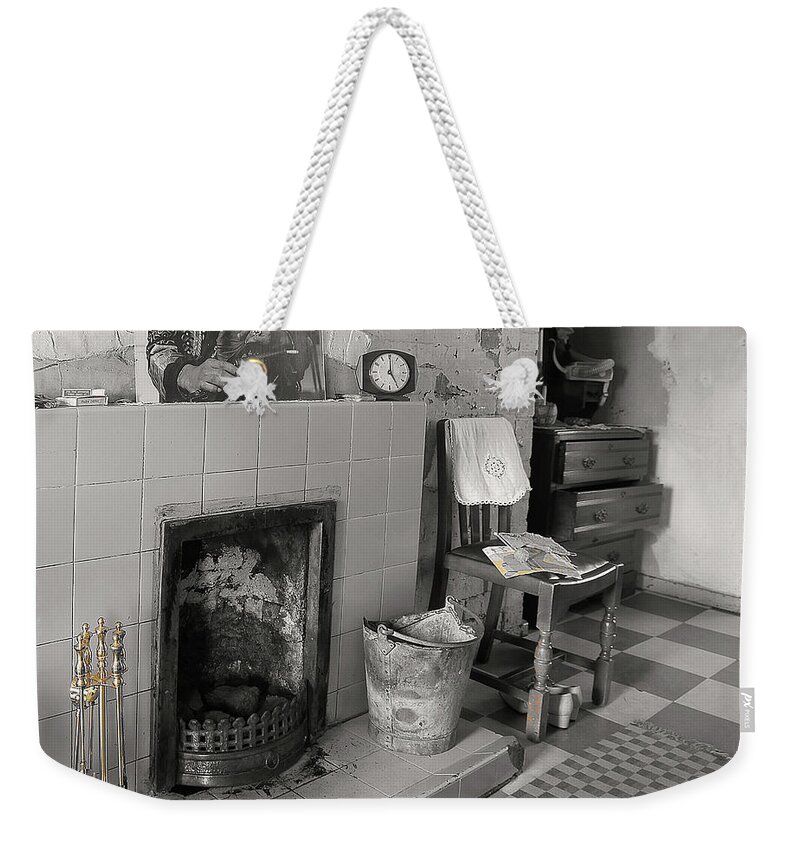Art Weekender Tote Bag featuring the photograph The Art of Welfare. Recent history. by Elena Perelman
