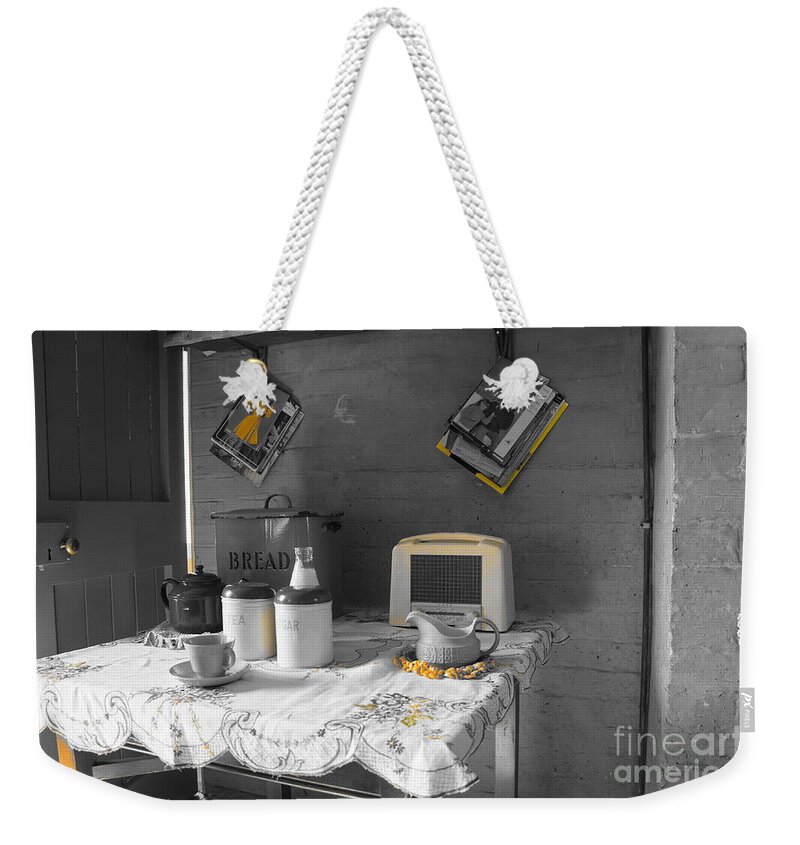 The Art Of Welfare. Recent Additions. Weekender Tote Bag featuring the photograph The Art of Welfare. Recent time. by Elena Perelman