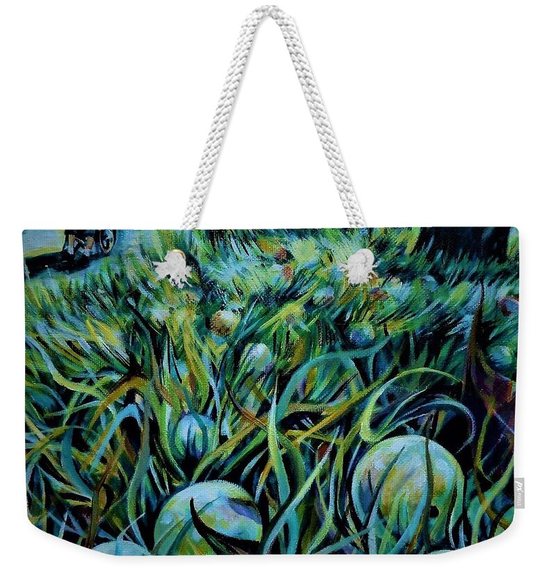 Autumn Weekender Tote Bag featuring the painting The Autumn For My Soul by Anna Duyunova