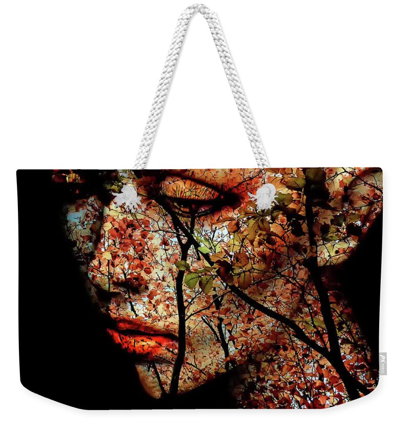 Autumn Weekender Tote Bag featuring the photograph The autumn in mind by Gabi Hampe
