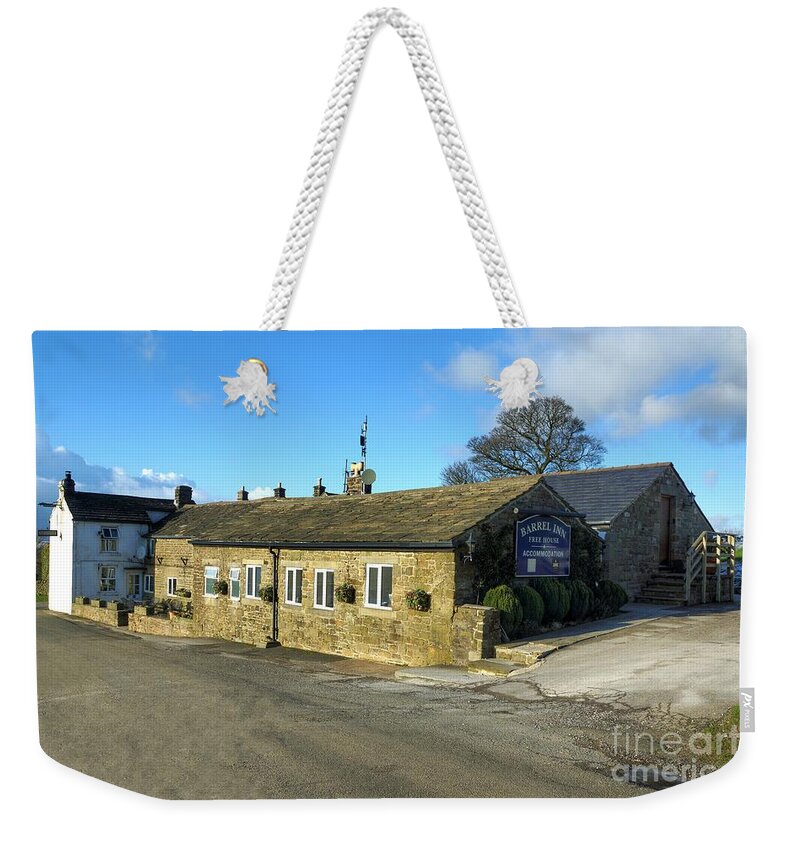 Pub Weekender Tote Bag featuring the photograph The Barrel Inn at Bretton by David Birchall