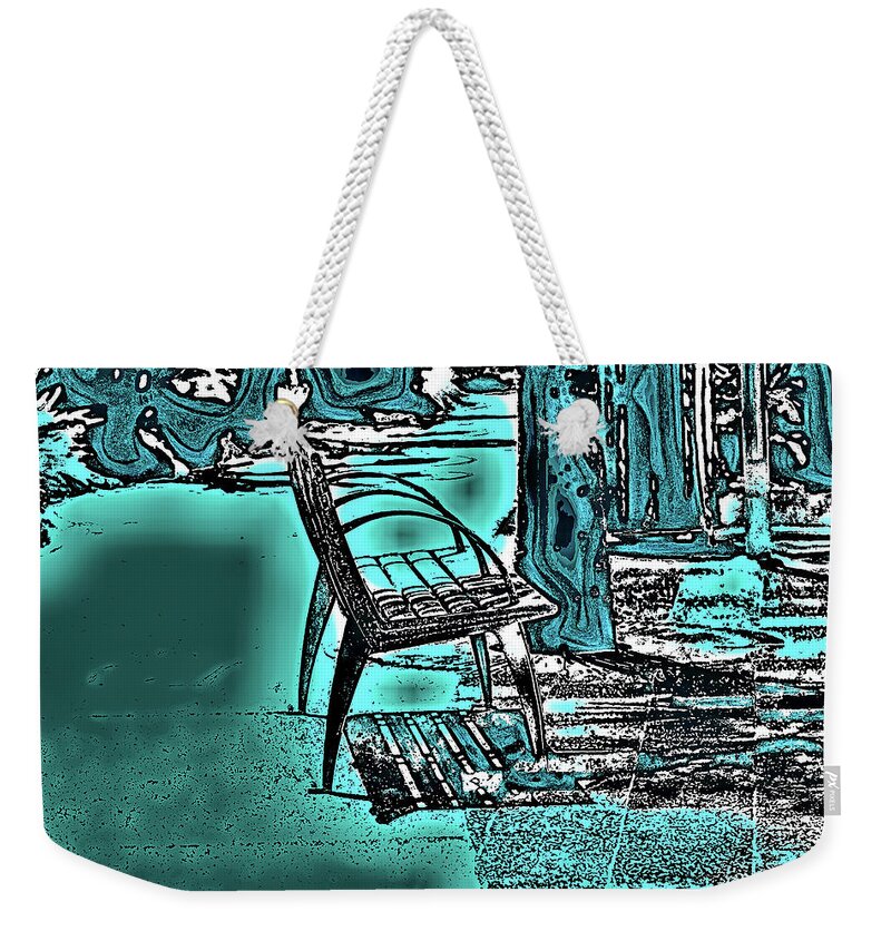 Bench Weekender Tote Bag featuring the photograph The Bench by Gina O'Brien
