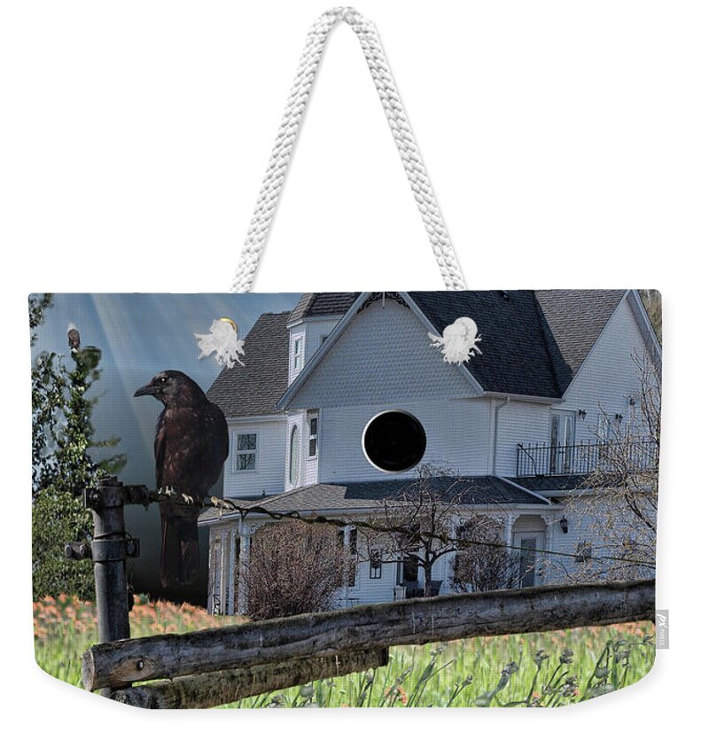  House Weekender Tote Bag featuring the photograph The Bird House by Vivian Martin
