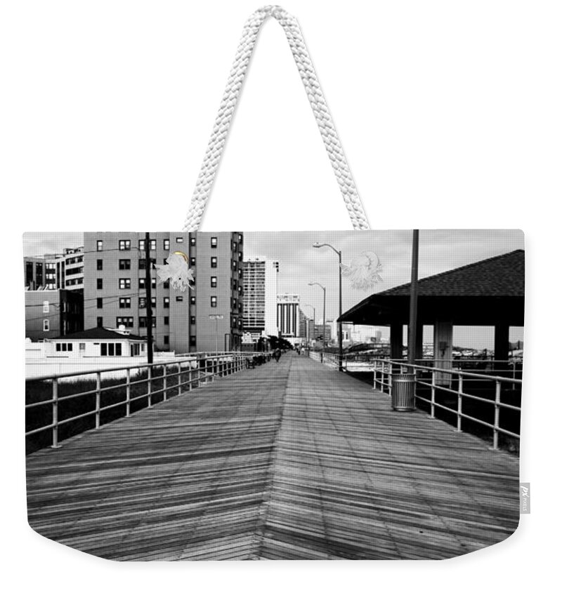 The Boardwalk Weekender Tote Bag featuring the photograph The Boardwalk by Linda Sannuti