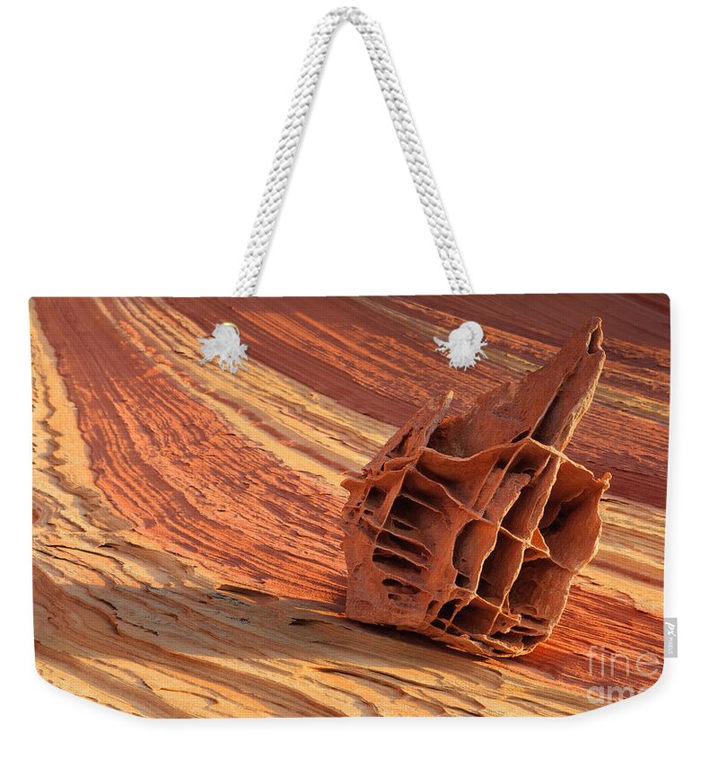Bizarre Weekender Tote Bag featuring the photograph The Bone Yard in the North Coyote Buttes, Arizona by Henk Meijer Photography