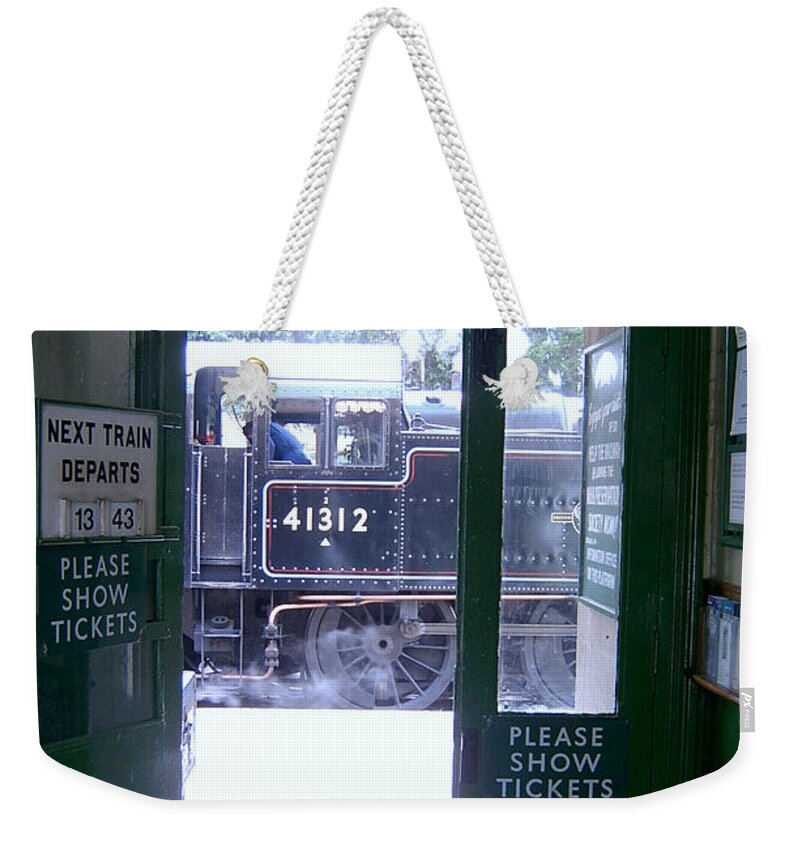 Railways Weekender Tote Bag featuring the photograph The Booking Office by Richard Denyer