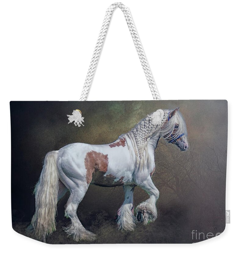 Gypsy Horse Weekender Tote Bag featuring the photograph The Braided Gypsy by Brian Tarr