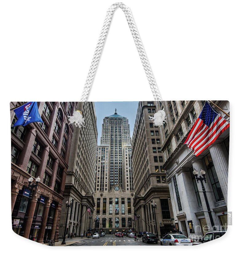 Art Weekender Tote Bag featuring the photograph The Canyon in the Financial District by David Levin