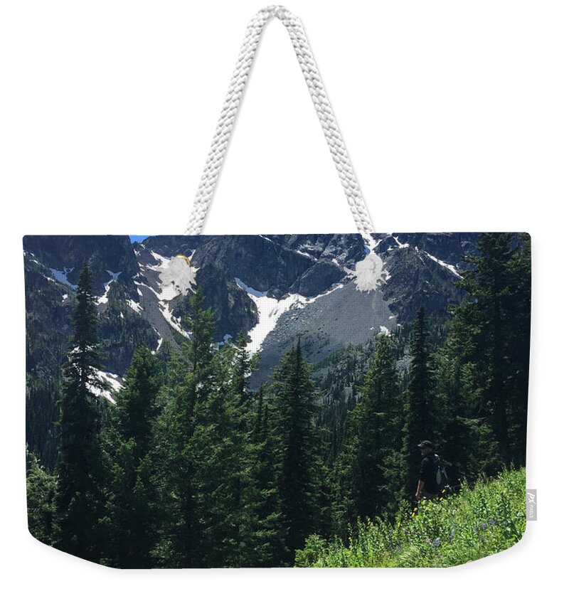 Cascades Weekender Tote Bag featuring the photograph The Cascade Alps Trail by Tim Dussault