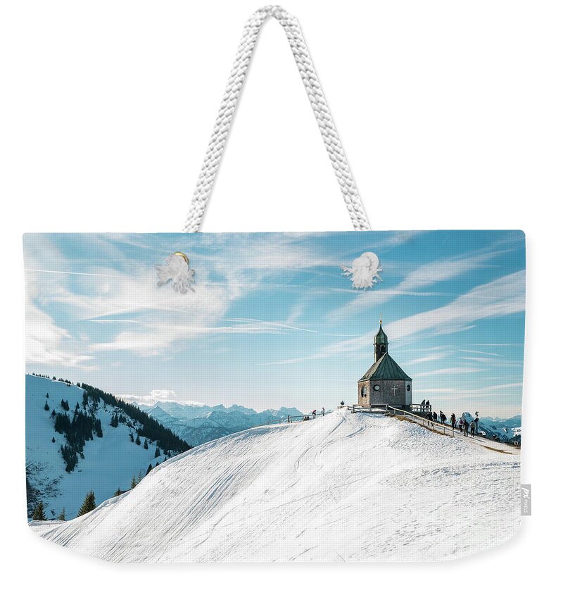 Wallberg Weekender Tote Bag featuring the photograph The chapel by Hannes Cmarits