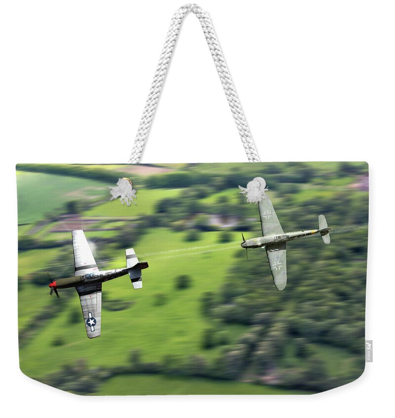 Army Weekender Tote Bag featuring the digital art The Chase by Mark Donoghue