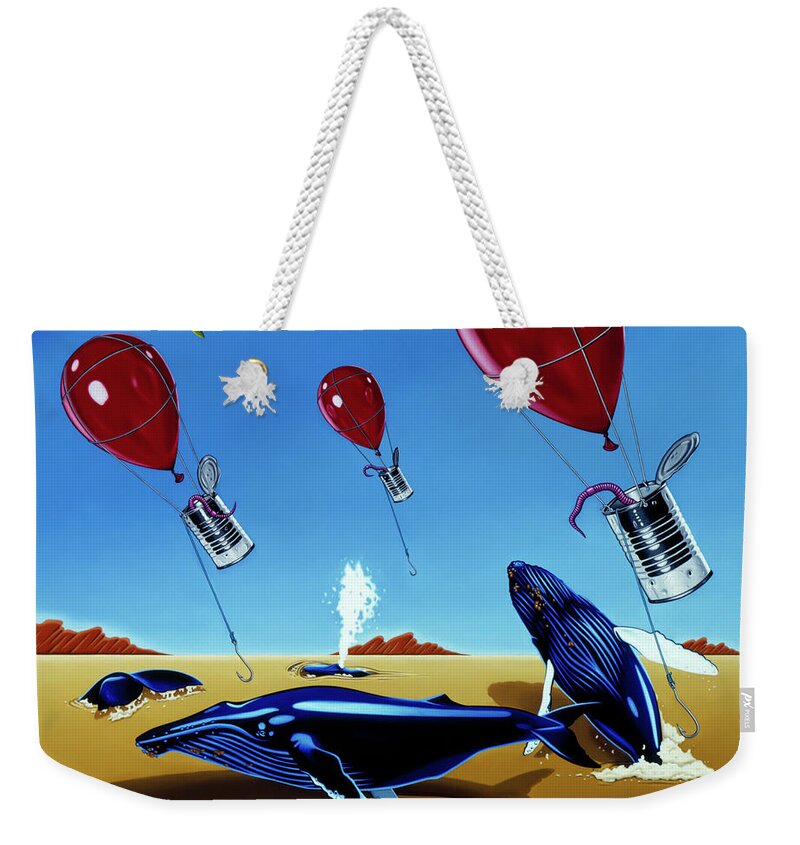  Weekender Tote Bag featuring the painting The Chase by Paxton Mobley