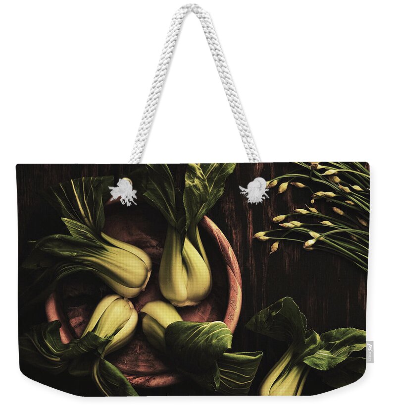 The Chinese Table Weekender Tote Bag featuring the photograph The Chinese Table by Susan Maxwell Schmidt