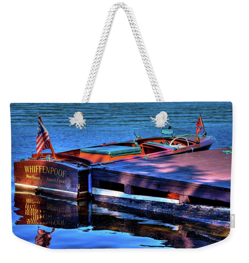 1958 Chris-craft Continental Weekender Tote Bag featuring the photograph The Vintage 1958 Chris Craft by David Patterson