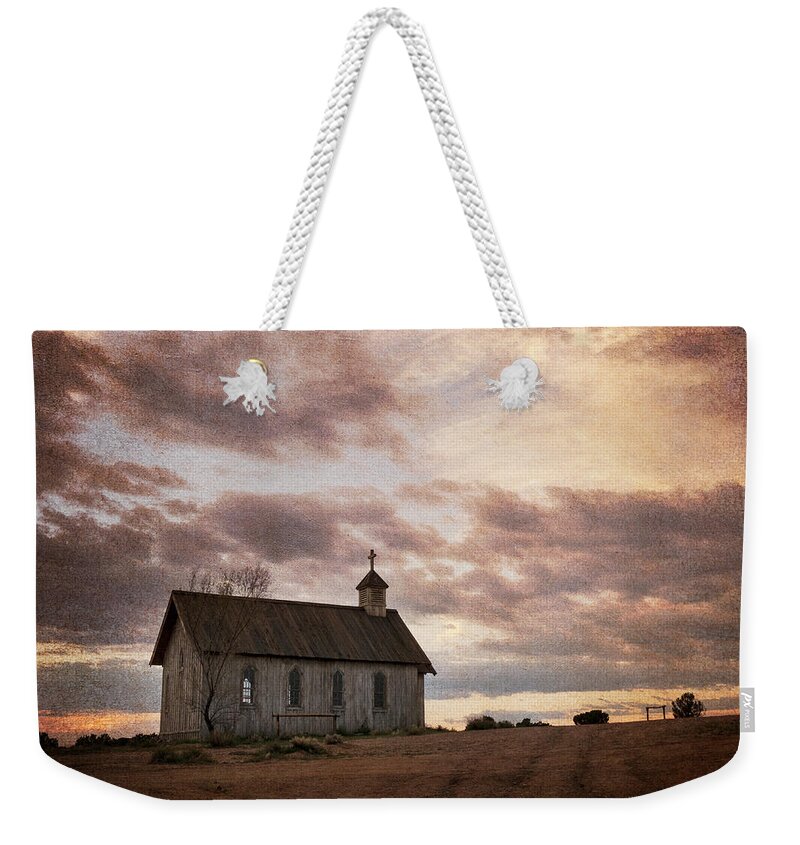 Landscape Weekender Tote Bag featuring the photograph The Church by Mary Lee Dereske