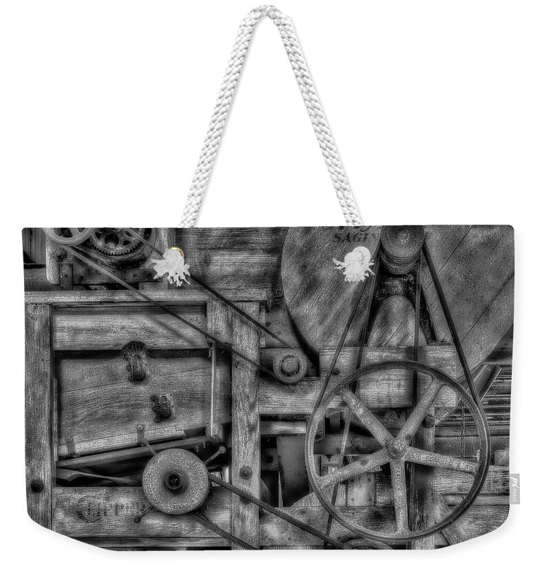 Black And White Weekender Tote Bag featuring the photograph The Clipper by Harry B Brown