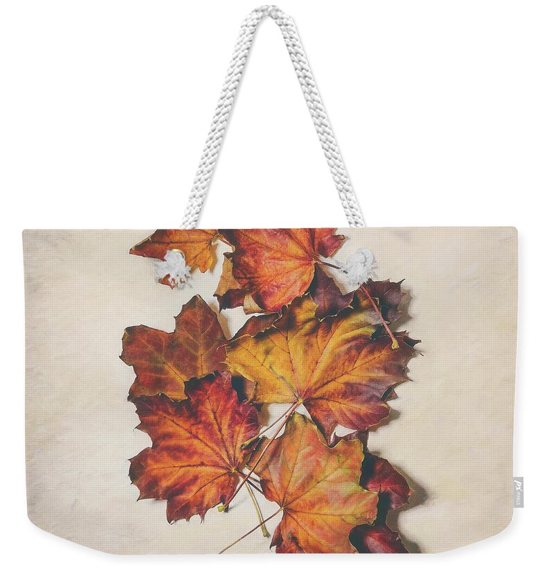 Leaves Weekender Tote Bag featuring the photograph The Colors of Fall by Scott Norris