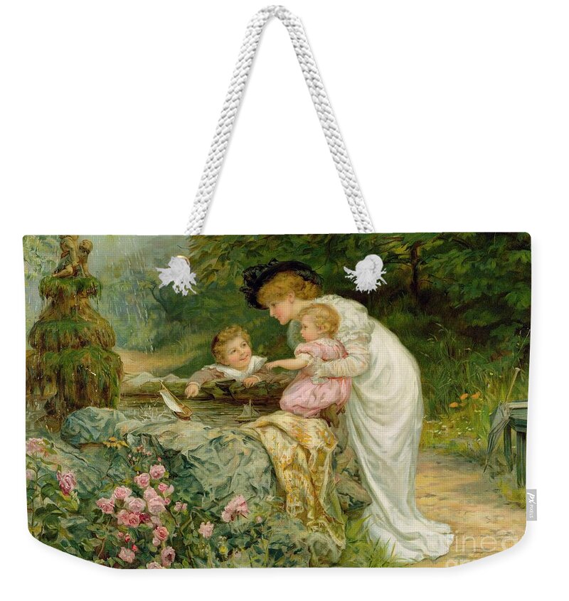 Quaint Weekender Tote Bag featuring the painting The Coming Nelson by Frederick Morgan by Frederick Morgan