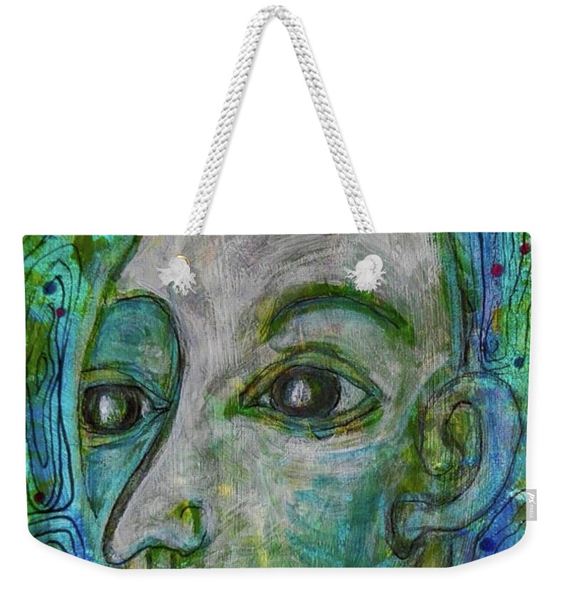Spring Weekender Tote Bag featuring the mixed media The Coming of Spring by Mimulux Patricia No