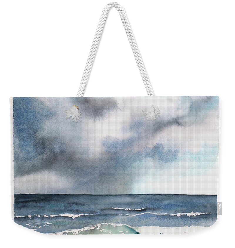 Storm Weekender Tote Bag featuring the painting The Coming Storm by Hilda Wagner
