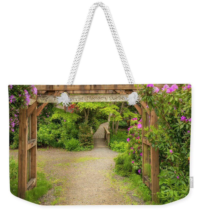 Conservancy Weekender Tote Bag featuring the photograph The Connie Hansen Garden 0842 by Kristina Rinell