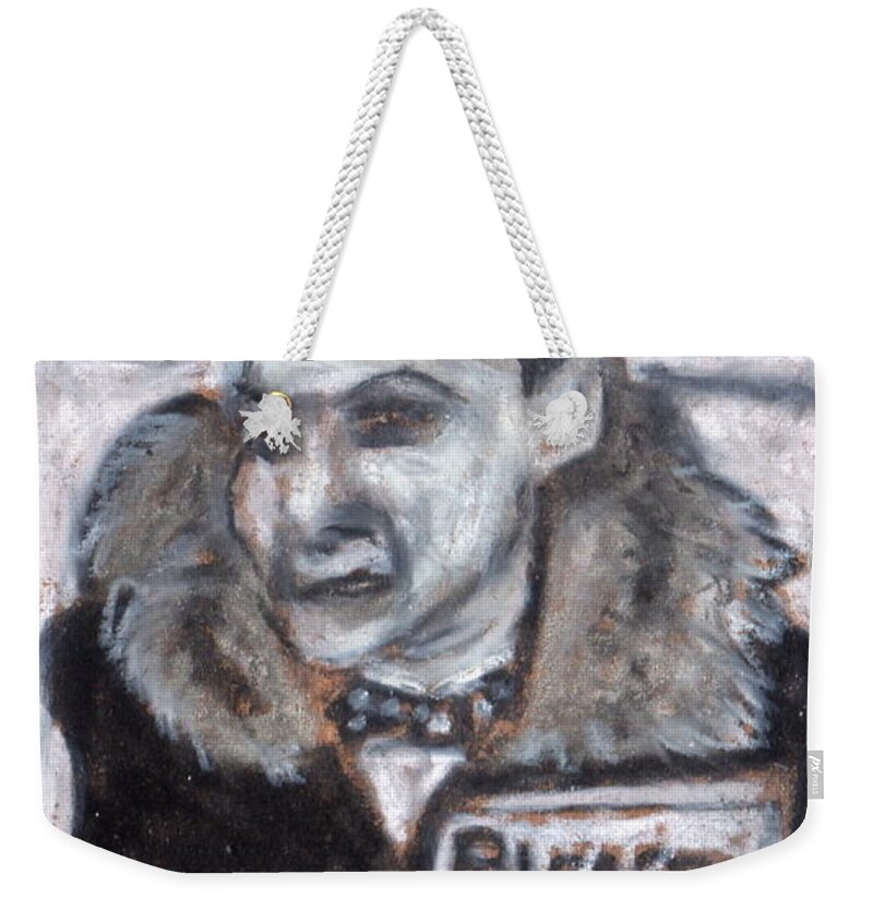 Painting Weekender Tote Bag featuring the painting The Contact Noir series by Todd Peterson