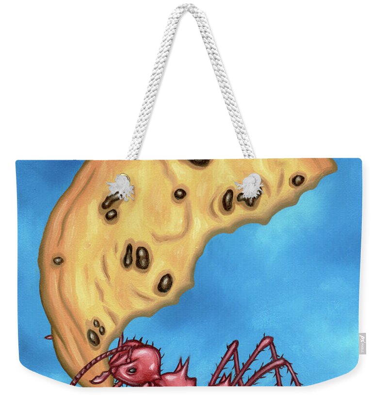  Weekender Tote Bag featuring the painting The Cookie Cutter Ant by Paxton Mobley