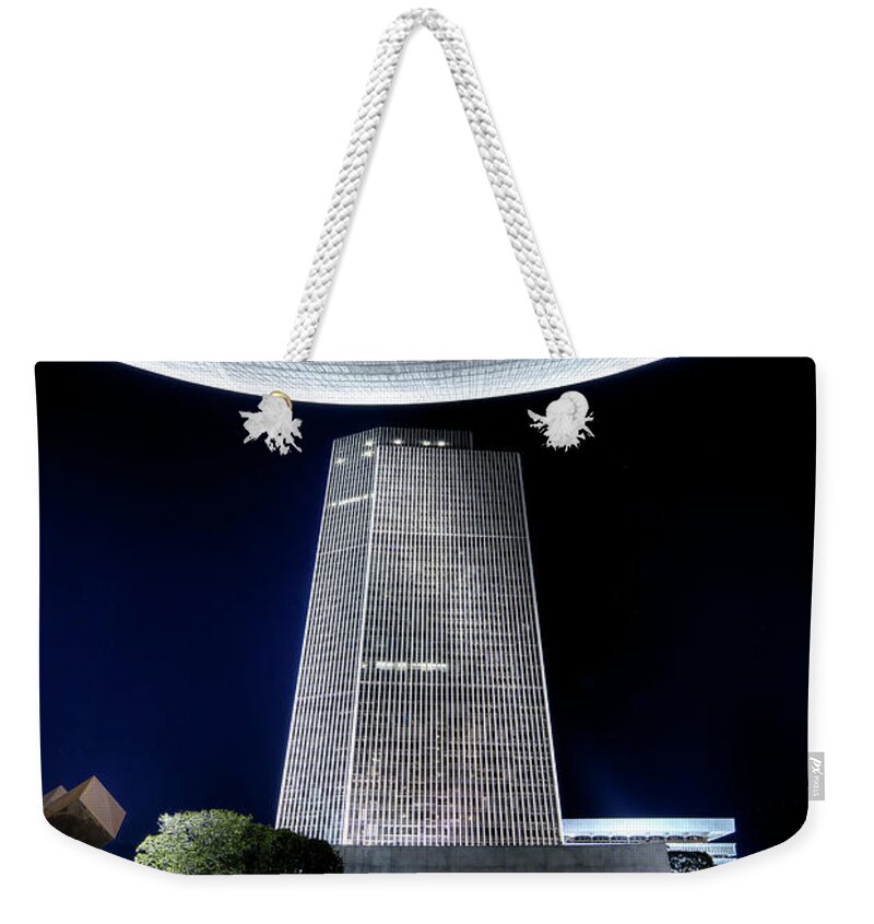 Building Weekender Tote Bag featuring the photograph The Corning Building by Deborah Penland
