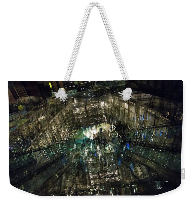 Las Vegas Weekender Tote Bag featuring the photograph The Crystal Station by Alex Lapidus