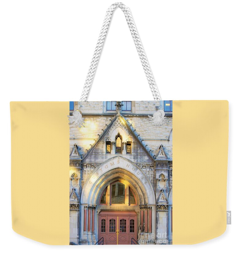 Buildings Weekender Tote Bag featuring the photograph The Customs House by Merle Grenz