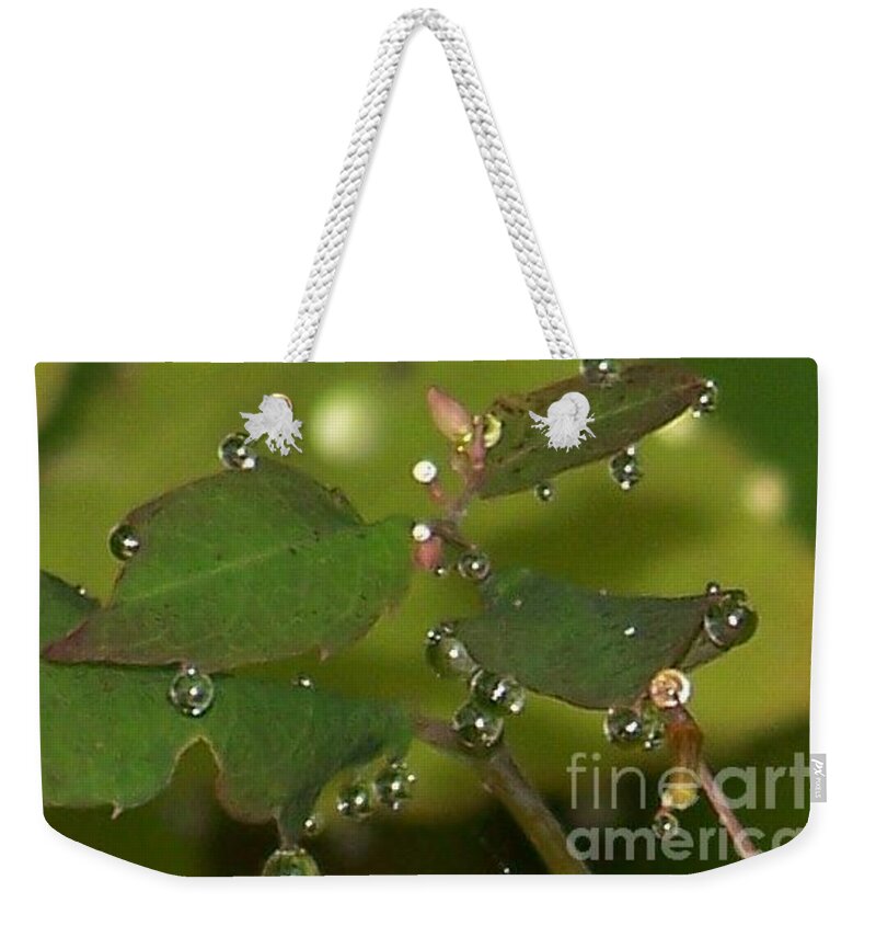 Water Weekender Tote Bag featuring the photograph The Dancing Waters - Photograph by Jackie Mueller-Jones