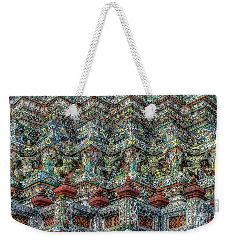 Michelle Meenawong Weekender Tote Bag featuring the photograph The Demons Of The Temple by Michelle Meenawong