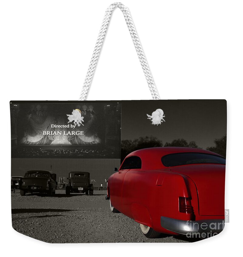 Transportation Weekender Tote Bag featuring the photograph The Drive-In by Dennis Hedberg