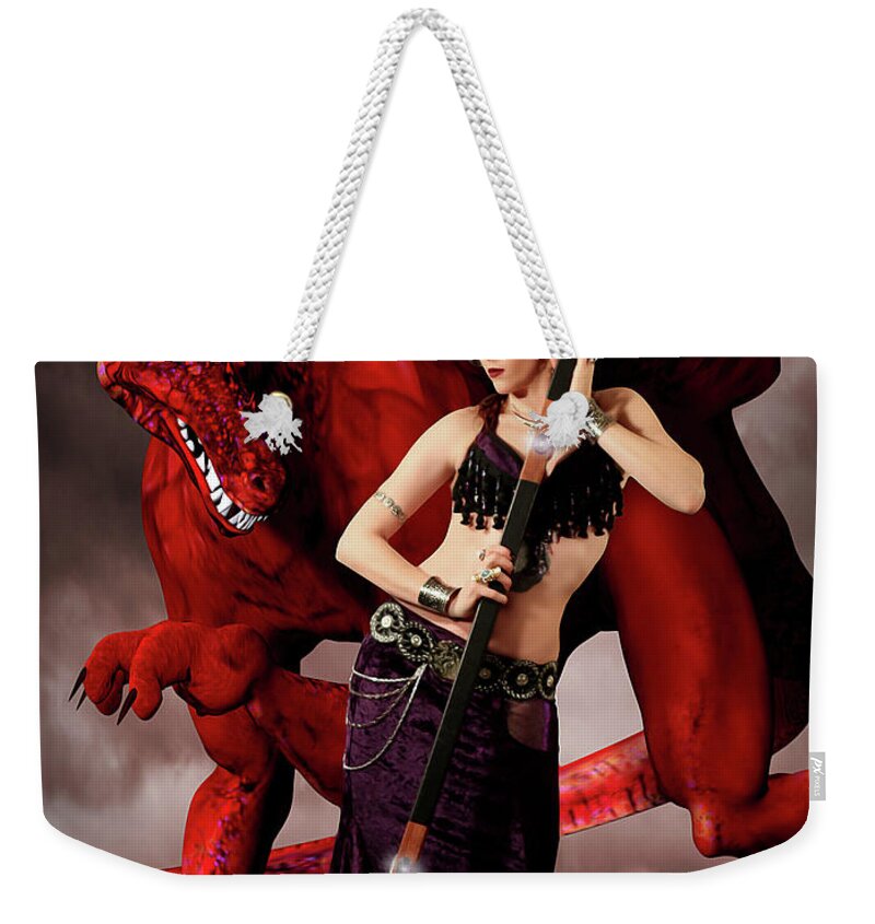 Dragon Weekender Tote Bag featuring the photograph The Druid And The Dragon by Jon Volden