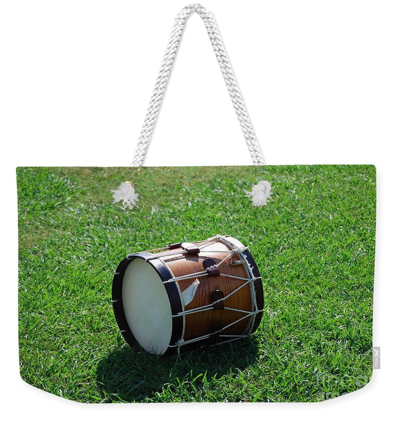Drum Weekender Tote Bag featuring the photograph The drum by Eric Liller