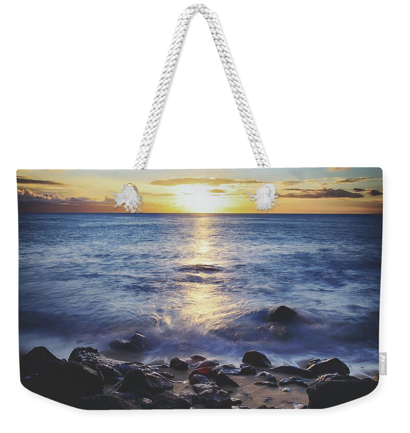 Maui Weekender Tote Bag featuring the photograph The Ebb and Flow by Laurie Search