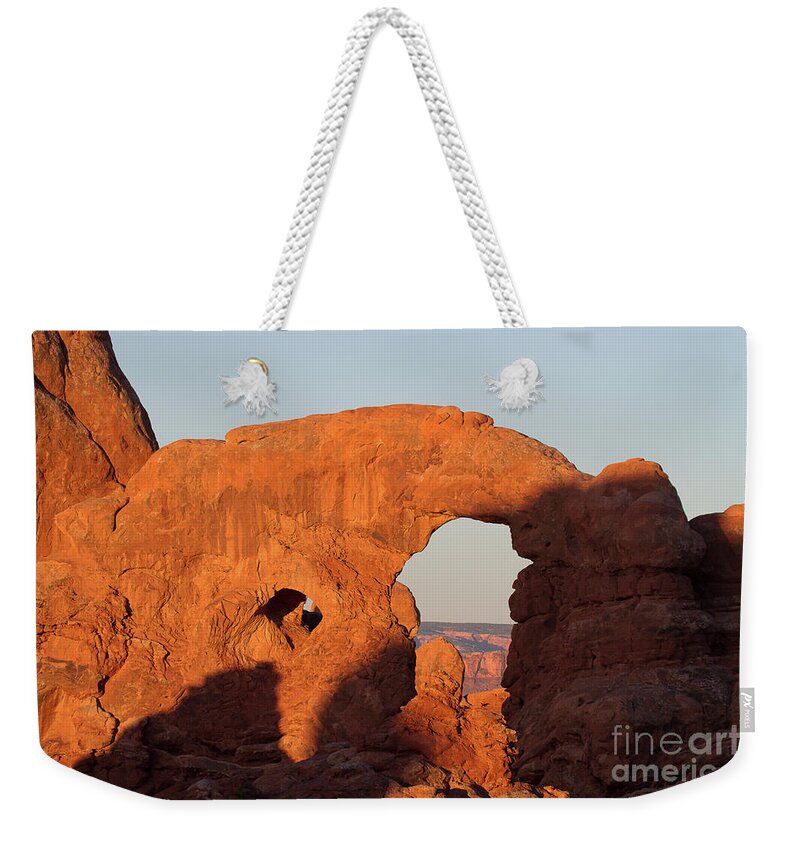 Utah Landscape Weekender Tote Bag featuring the photograph The Elephant's Trunk by Jim Garrison