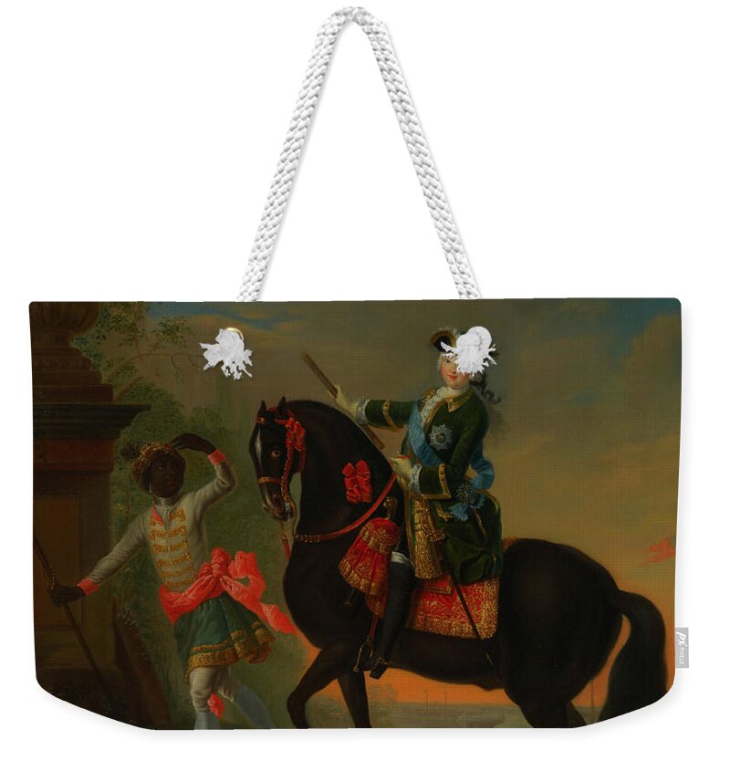 Painting Weekender Tote Bag featuring the painting The Empress Elizabeth Of Russia by Mountain Dreams