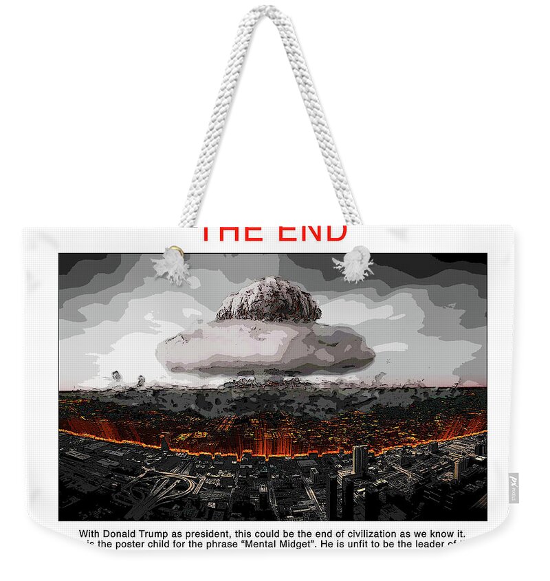 Donald Trump Weekender Tote Bag featuring the digital art The End by Joe Palermo