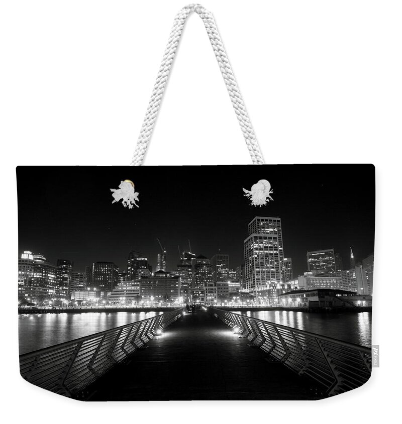 San Francisco Weekender Tote Bag featuring the photograph The Energy by Laurie Search