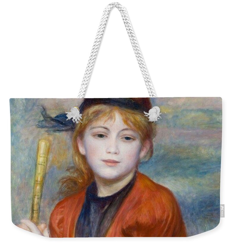 Pierre-auguste Renoir (french Weekender Tote Bag featuring the painting The Excursionist by Auguste Renoir