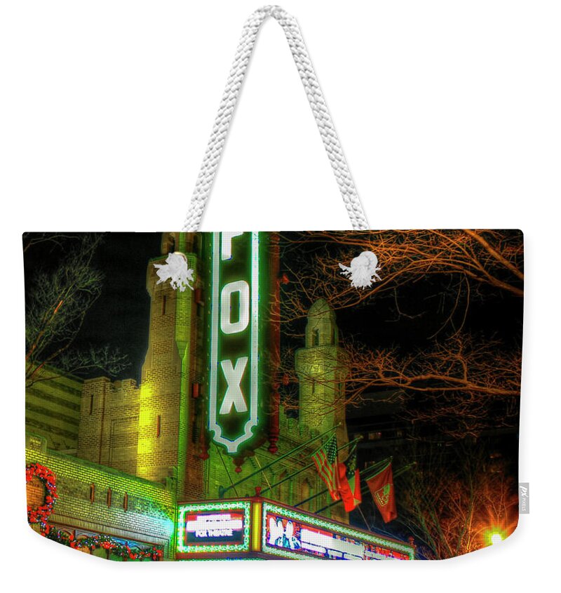 Reid Callaway The Fabulous Fox Theater Weekender Tote Bag featuring the photograph The Fabulous Fox Theatre Atlanta Georgia Art by Reid Callaway