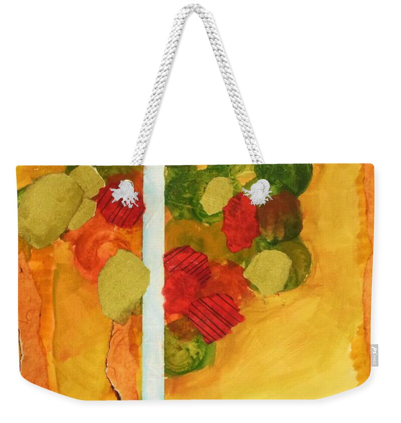 Autumn Weekender Tote Bag featuring the painting The Fall by Sharon Williams Eng