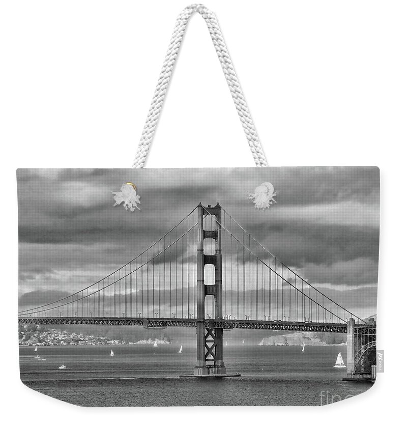 Golden Gate Bridge Weekender Tote Bag featuring the photograph The famous Golden Gate Bridge by Scott Cameron