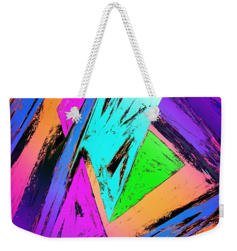 Light Weekender Tote Bag featuring the digital art The fast trap by Keith Mills