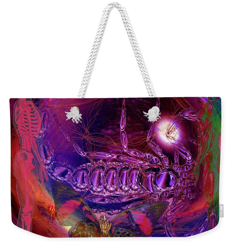 Climate Change Weekender Tote Bag featuring the digital art Solar Life Senergy by Joseph Mosley
